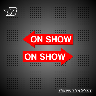 On Show Property Sign Sticker Set